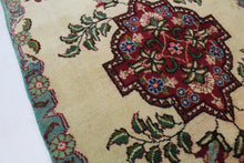 Load image into Gallery viewer, Handmade Antique, Vintage oriental Persian Tabriz rug - 110 X 73 cm

