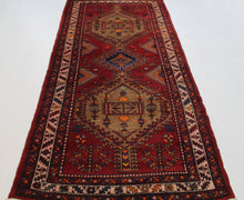Load image into Gallery viewer, Handmade Antique, Vintage oriental Persian Sarab rug - 229 X 110 cm
