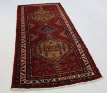 Load image into Gallery viewer, Handmade Antique, Vintage oriental Persian Sarab rug - 229 X 110 cm
