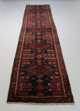 Load image into Gallery viewer, Handmade Antique, Vintage oriental Persian Garjeh rug - 395 X 80 cm
