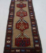 Load image into Gallery viewer, Handmade Antique, Vintage oriental Persian Shiraz  gabbeh - 195 X 65 cm
