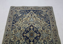 Load image into Gallery viewer, Handmade Antique, Vintage oriental Persian Nain rug - 132 X 89 cm
