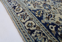 Load image into Gallery viewer, Handmade Antique, Vintage oriental Persian Nain rug - 132 X 89 cm
