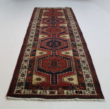 Load image into Gallery viewer, Handmade Antique, Vintage oriental Persian Sarab rug - 325 X 105 cm
