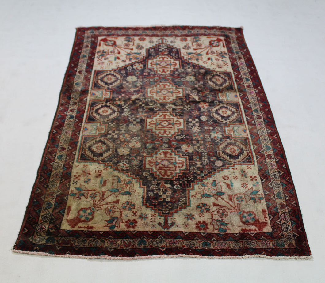 Handmade Antique, Vintage oriental Persian  Baluch rug - 160 X 95 cm