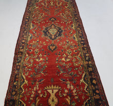 Load image into Gallery viewer, Handmade Antique, Vintage oriental Persian Malayer rug - 310 X 108 cm
