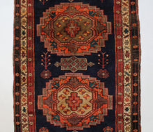 Load image into Gallery viewer, Handmade Antique, Vintage oriental Persian Sarab rug - 395 X 108 cm
