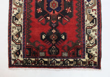 Load image into Gallery viewer, Handmade Antique, Vintage oriental Persian Mazlaghan  rug - 310 X 107 cm
