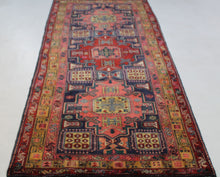 Load image into Gallery viewer, Handmade Antique, Vintage oriental Persian Sarab rug - 300 X 130 cm
