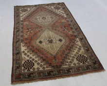 Load image into Gallery viewer, Handmade Antique, Vintage oriental Persian Qashqai  rug - 190 X 110 cm
