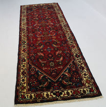 Load image into Gallery viewer, Handmade Antique, Vintage oriental Persian Hamedan rug - 328 X 108 cm
