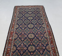 Load image into Gallery viewer, Handmade Antique, Vintage oriental Persian Hosinabad rug - 310 X 97 cm
