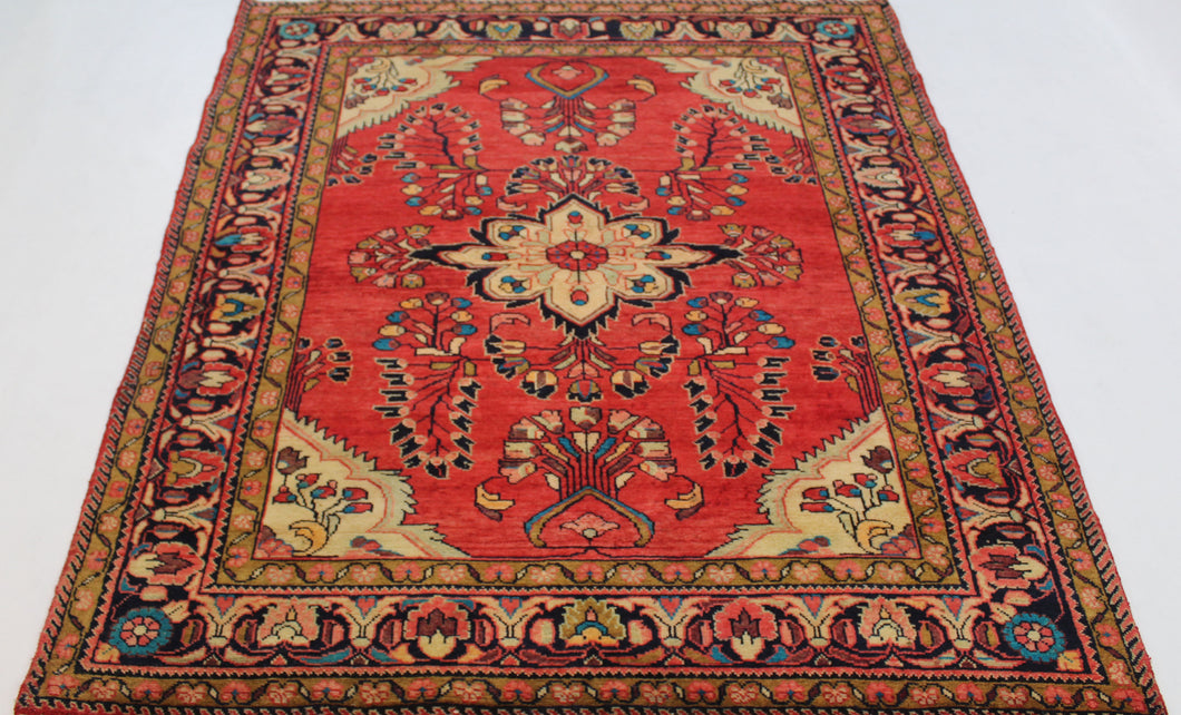 Handmade Antique, Vintage oriental Persian Mazlaghan rug - 205 X 167 cm