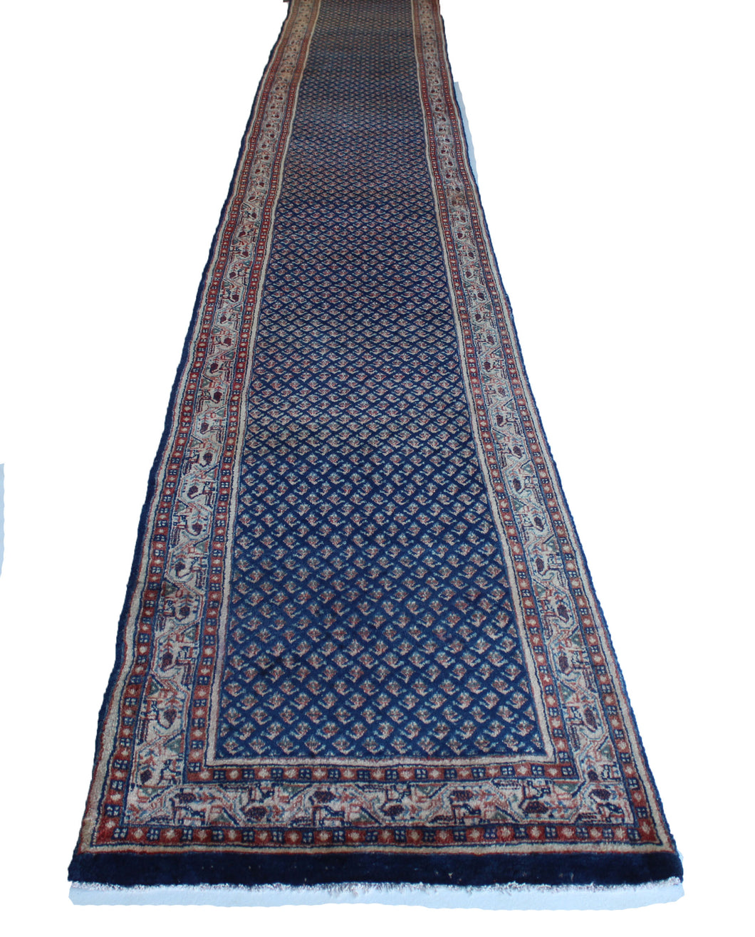Handmade Antique, Vintage oriental Persian Arak rug - 620 X 82 cm