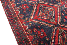 Load image into Gallery viewer, Handmade Antique, Vintage oriental Persian Baluch rug - 190 X 78 cm
