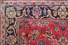 Load image into Gallery viewer, Handmade Antique, Vintage oriental Persian Kashan rug - 355 X 108 cm
