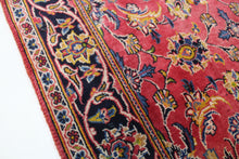 Load image into Gallery viewer, Handmade Antique, Vintage oriental Persian Kashan rug - 355 X 108 cm
