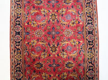 Load image into Gallery viewer, Handmade Antique, Vintage oriental Persian Kashan rug - 355 X 108 cm
