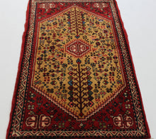 Load image into Gallery viewer, Handmade Antique, Vintage oriental Persian Abade rug - 100 X 60 cm
