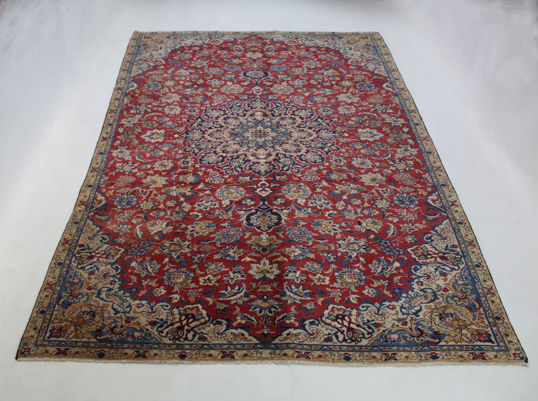 Handmade Antique, Vintage oriental Persian Najafabad rug - 350 X 208 cm