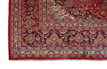 Load image into Gallery viewer, Handmade Antique, Vintage oriental Persian Mashad rug - 388 X 292 cm
