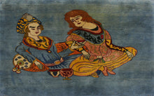 Load image into Gallery viewer, Handmade Antique, Vintage oriental Persian Tabriz rug - 65 X 93 cm
