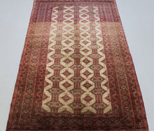 Load image into Gallery viewer, Handmade Antique, Vintage oriental Persian Baloch rug - 280 X 120 cm

