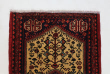 Load image into Gallery viewer, Handmade Antique, Vintage oriental Persian Abadeh rug - 93 X 60 cm
