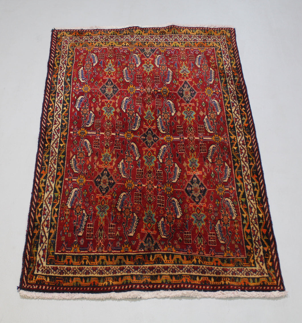 Persian Antique, Vintage oriental rug - Qashqai 148 X 98 cm