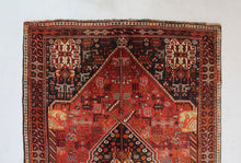 Load image into Gallery viewer, Handmade Antique, Vintage oriental Persian  Qashqai rug - 242 X 162 cm
