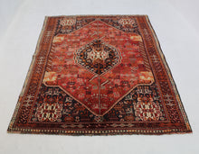Load image into Gallery viewer, Handmade Antique, Vintage oriental Persian  Qashqai rug - 242 X 162 cm
