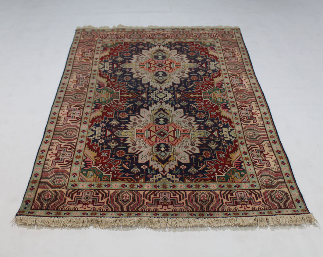 Handmade Antique, Vintage oriental Persian Tabriz rug - 162 X 97 cm