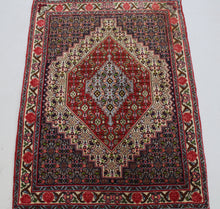 Load image into Gallery viewer, Handmade Antique, Vintage oriental Persian Bijar rug - 105 X 75 cm
