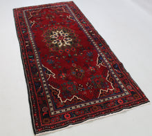 Load image into Gallery viewer, Handmade Antique, Vintage oriental Persian Nahavand rug - 208 X 98 cm

