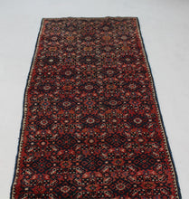 Load image into Gallery viewer, Handmade Antique, Vintage oriental Persian Hosinabad rug - 375 X 80 cm
