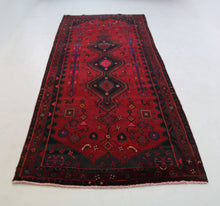 Load image into Gallery viewer, Handmade Antique, Vintage oriental Persian Karmanshah rug - 340 X 127 cm
