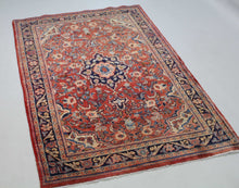 Load image into Gallery viewer, Handmade Antique, Vintage oriental Persian Mahal rug - 210 X 129 cm
