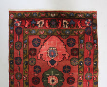 Load image into Gallery viewer, Handmade Antique, Vintage oriental Persian Hamedan rug - 138 X 90 cm
