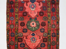 Load image into Gallery viewer, Handmade Antique, Vintage oriental Persian Hamedan rug - 138 X 90 cm
