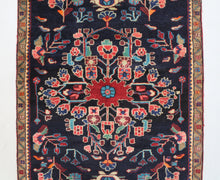 Load image into Gallery viewer, Handmade Antique, Vintage oriental Persian \Hamedan rug - 246 X90 cm
