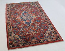 Load image into Gallery viewer, Handmade Antique, Vintage oriental Persian Mahal rug - 213 X 128 cm
