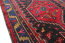 Load image into Gallery viewer, Handmade Antique, Vintage oriental Persian Hamedan rug - 225 X 117 cm
