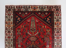 Load image into Gallery viewer, Handmade Antique, Vintage oriental Persian Hamedan rug - 300  X 126 cm
