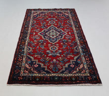 Load image into Gallery viewer, Handmade Antique, Vintage oriental Persian Mosel rug - 205 X 106 cm
