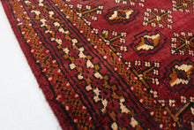Load image into Gallery viewer, Handmade Antique, Vintage oriental Persian \Turkaman rug 195 X 147 cm
