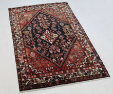 Load image into Gallery viewer, Handmade Antique, Vintage oriental Persian  Hamedan rug - 197 X 117 cm
