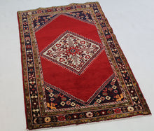 Load image into Gallery viewer, Handmade Antique, Vintage oriental Persian Mosel rug - 190 X 105 cm
