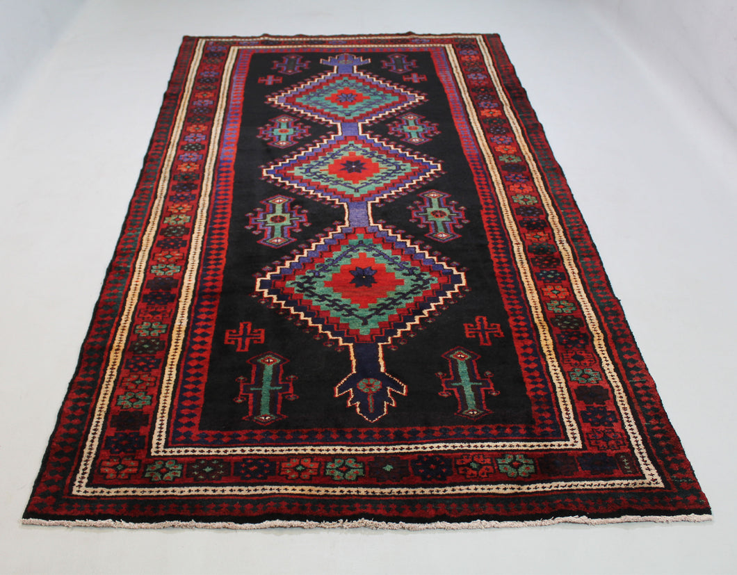 Handmade Antique, Vintage oriental Wool Persian \Karmanshah rug - 295 X 150 cm