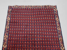Load image into Gallery viewer, Handmade Antique, Vintage oriental Wool Persian \Mahal rug - 206 X108 cm
