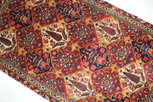 Load image into Gallery viewer, Handmade Antique, Vintage oriental Wool  Persian \Bakhtiari rug - 200  X 116 cm

